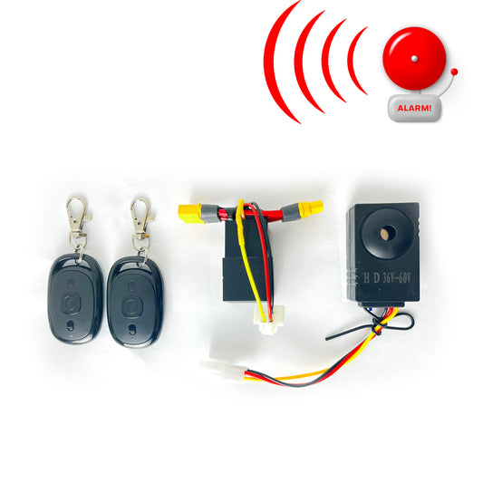 Anti-theft alarm for electric scooters with power failure function