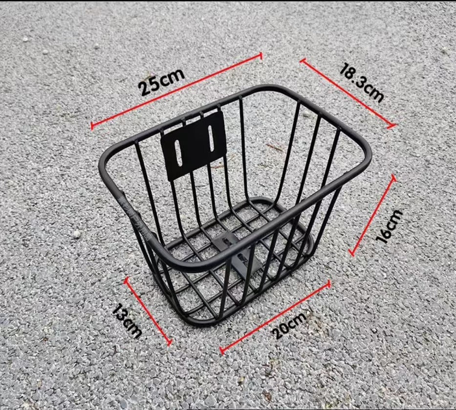 Electric Scooter Mini Metal Basket With Lid