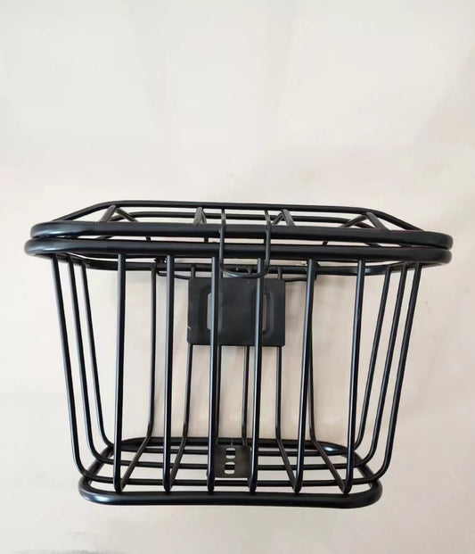 Electric Scooter Mini Metal Basket With Lid