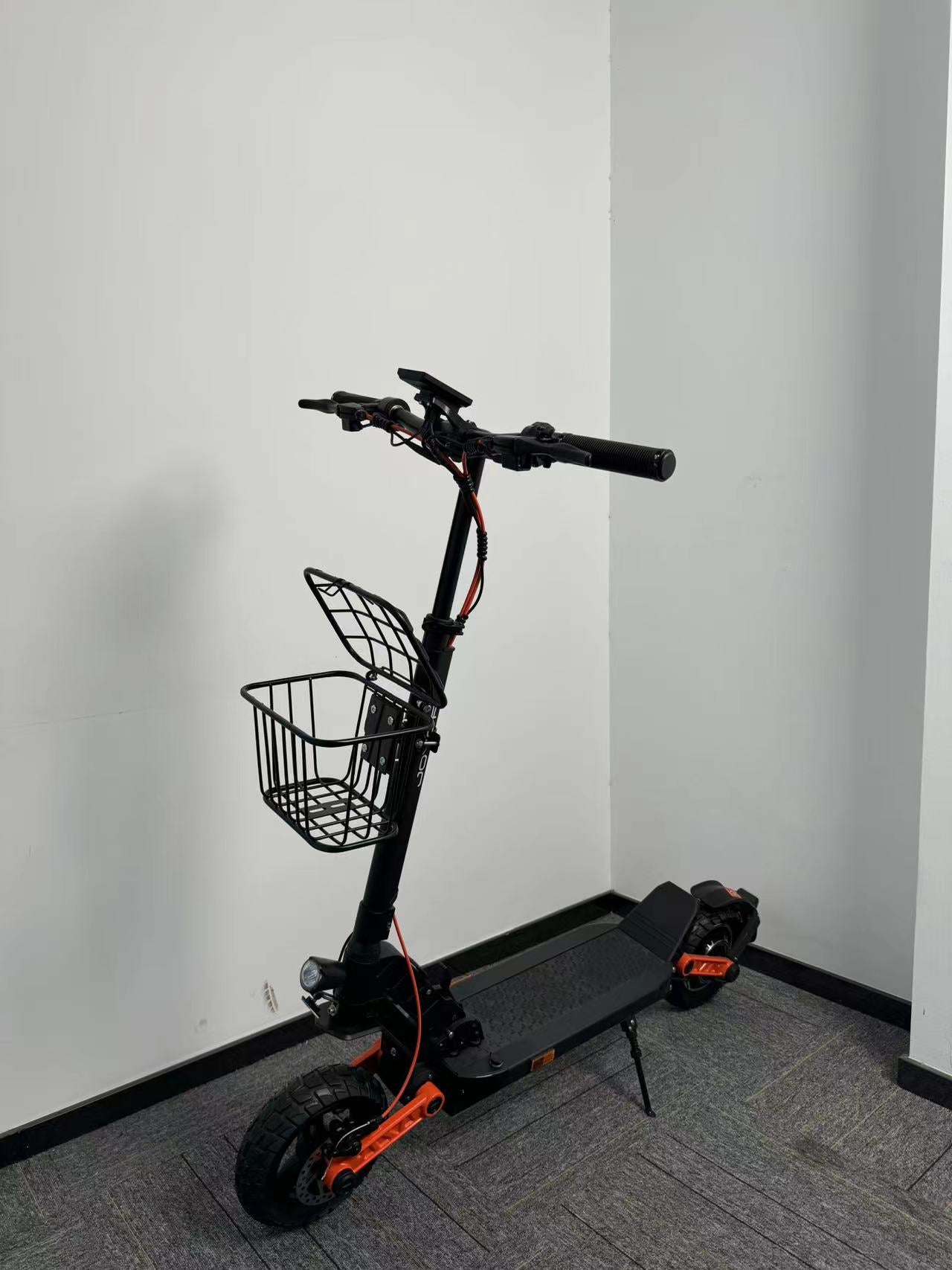 Electric Scooter Mini Metal Basket With Lid