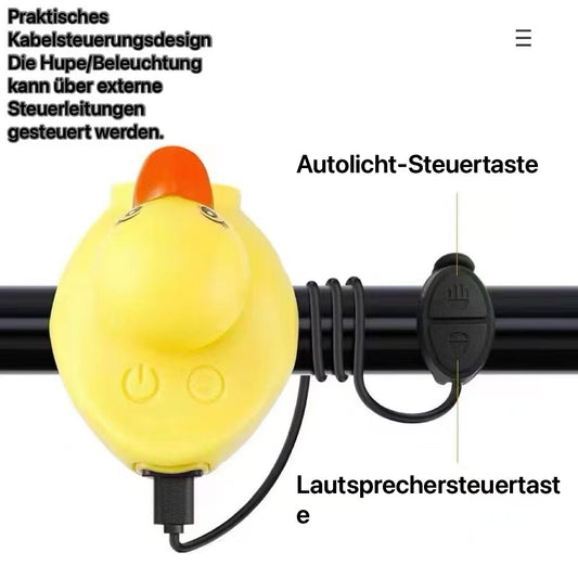 Kleines gelbes entenförmiges Autolicht/Lautsprecher integriert