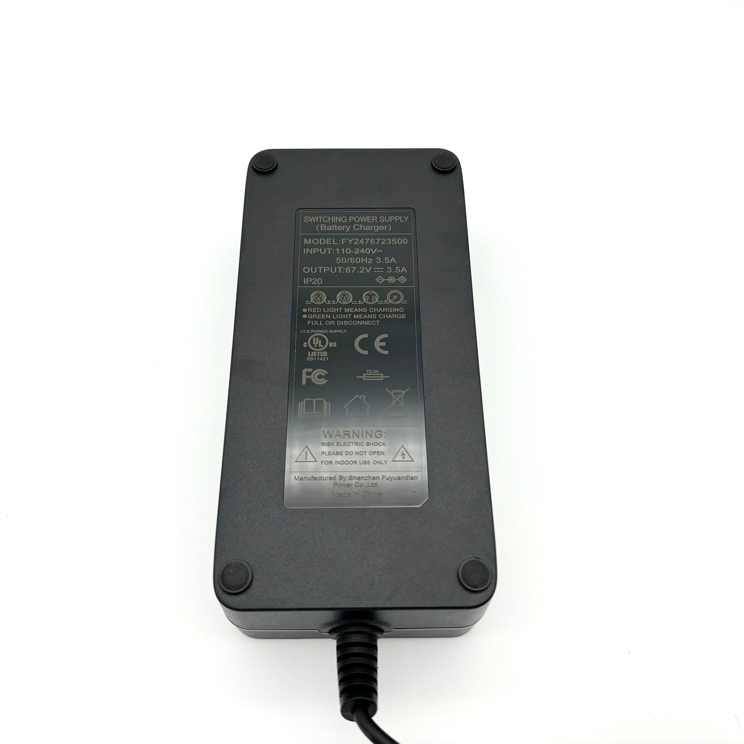 60V Electric Scooter Fast Charger (3.5A)/60V-Schnellladegerät für Elektroroller (3.5A)